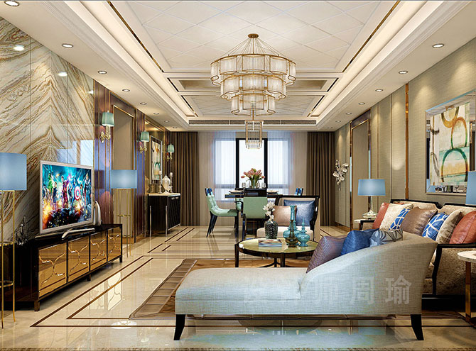 操女人的屄世纪江尚三室两厅168平装修设计效果欣赏